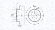 360406100501 Brzdový kotouč MAGNETI MARELLI