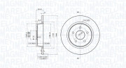 360406108501 Brzdový kotouč MAGNETI MARELLI