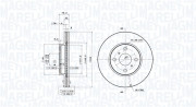 360406110801 Brzdový kotouč MAGNETI MARELLI