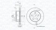 360406124301 Brzdový kotouč MAGNETI MARELLI