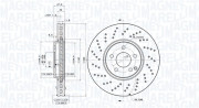 360406125901 Brzdový kotouč MAGNETI MARELLI