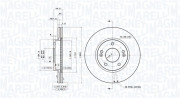 360406154301 Brzdový kotouč MAGNETI MARELLI