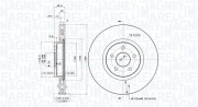 360406156401 Brzdový kotouč MAGNETI MARELLI