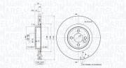 360406161501 Brzdový kotouč MAGNETI MARELLI