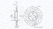 360406161601 Brzdový kotouč MAGNETI MARELLI