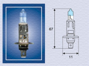 002587100000 MAGNETI MARELLI Žárovka H1 (řada +50% Light) | 12V 55W | 002587100000 MAGNETI MARELLI