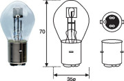 002588200000 MAGNETI MARELLI žárovka S2 (řada STANDARD) | 12V 35/35W | 002588200000 MAGNETI MARELLI