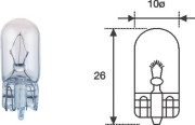 003821100000 MAGNETI MARELLI žárovka W3W (řada STANDARD) | 12V 3W | 003821100000 MAGNETI MARELLI