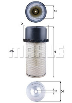 154096187600 Vzduchový filtr MAGNETI MARELLI