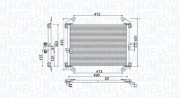 350203772000 Kondenzátor, klimatizace MAGNETI MARELLI