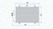 350203784000 Kondenzátor, klimatizace MAGNETI MARELLI