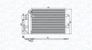 350203785000 Kondenzátor, klimatizace MAGNETI MARELLI