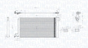 350203796000 Kondenzátor, klimatizace MAGNETI MARELLI