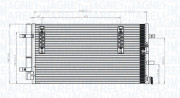 350203827000 Kondenzátor, klimatizace MAGNETI MARELLI