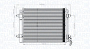 350203833000 Kondenzátor, klimatizace MAGNETI MARELLI