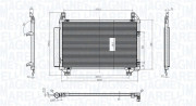 350203837000 Kondenzátor, klimatizace MAGNETI MARELLI