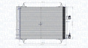 350203849000 Kondenzátor, klimatizace MAGNETI MARELLI