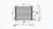 350203886000 Kondenzátor, klimatizace MAGNETI MARELLI