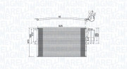 350203896000 Kondenzátor, klimatizace MAGNETI MARELLI