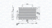 350203905000 Kondenzátor, klimatizace MAGNETI MARELLI