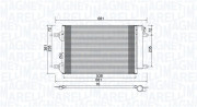 350203910000 Kondenzátor, klimatizace MAGNETI MARELLI