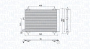 350203920000 Kondenzátor, klimatizace MAGNETI MARELLI