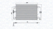 350203949000 Kondenzátor, klimatizace MAGNETI MARELLI