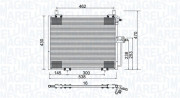 350203988000 Kondenzátor, klimatizace MAGNETI MARELLI