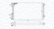 350213105100 Chladič, chlazení motoru MAGNETI MARELLI