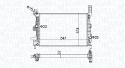 350213173800 Chladič, chlazení motoru MAGNETI MARELLI