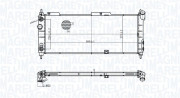 350213174400 Chladič, chlazení motoru MAGNETI MARELLI