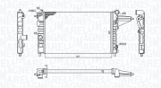 350213189100 Chladič, chlazení motoru MAGNETI MARELLI