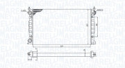 350213189600 Chladič, chlazení motoru MAGNETI MARELLI