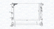 350213190600 Chladič, chlazení motoru MAGNETI MARELLI