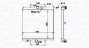 350213194100 Chladič, chlazení motoru MAGNETI MARELLI