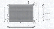 350203100700 Kondenzátor, klimatizace MAGNETI MARELLI