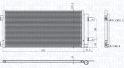 350203101600 Kondenzátor, klimatizace MAGNETI MARELLI