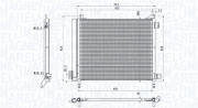 350203793000 Kondenzátor, klimatizace MAGNETI MARELLI