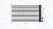 350203898000 Kondenzátor, klimatizace MAGNETI MARELLI