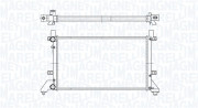 350213189400 Chladič, chlazení motoru MAGNETI MARELLI