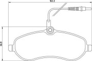 363700201708 Sada brzdových destiček, kotoučová brzda MAGNETI MARELLI