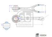 183054 Řídicí páka, zavěšení kol FEBI BILSTEIN