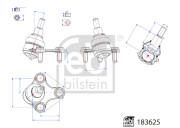 183625 Podpora-/ Kloub FEBI BILSTEIN