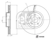 184688 Brzdový kotouč FEBI BILSTEIN