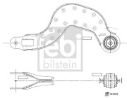 185909 Řídicí páka, zavěšení kol FEBI BILSTEIN