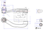 186129 Hlava příčného táhla řízení FEBI BILSTEIN