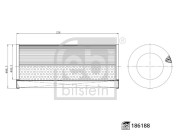 186188 Vzduchový filtr FEBI BILSTEIN