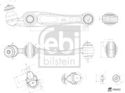 186262 Řídicí páka, zavěšení kol FEBI BILSTEIN