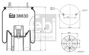 38830 Mech, pneumaticke odpruzeni FEBI BILSTEIN