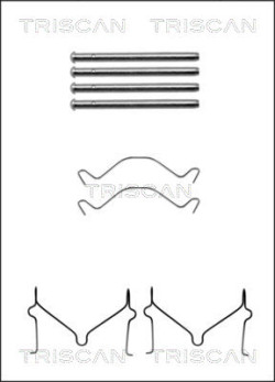 8105 101604 Sada prislusenstvi, oblozeni kotoucove brzdy TRISCAN